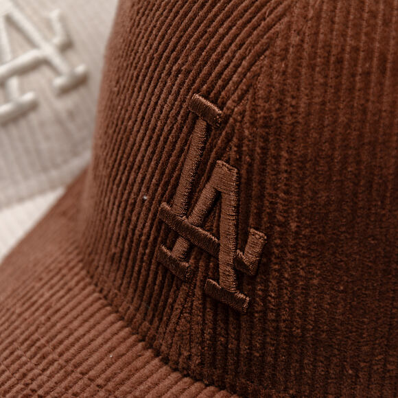 Kappe New Era - MLB Cord 9FORTY M-CROWN - LA Dodgers - Chestnut Brown