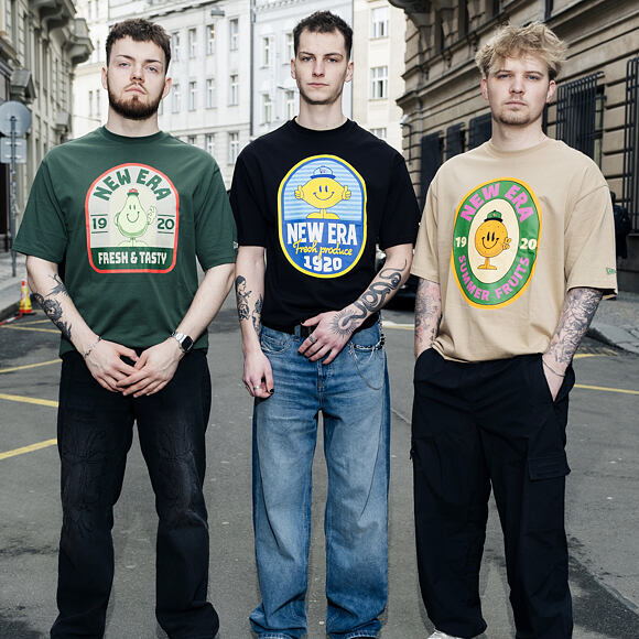 T-Shirt New Era - Fruit Graphic Oversized Tee - Camel