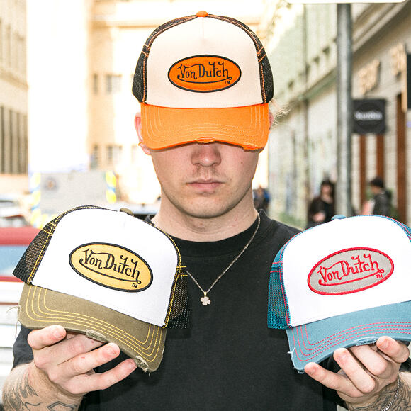 Kappe Von Dutch - Trucker - Classic Logo Orange/Green