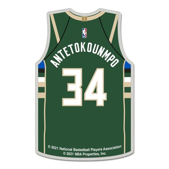 Brosche WinCraft by Fanatics - NBA - Jewelry Card - Giannis Antetokounmpo