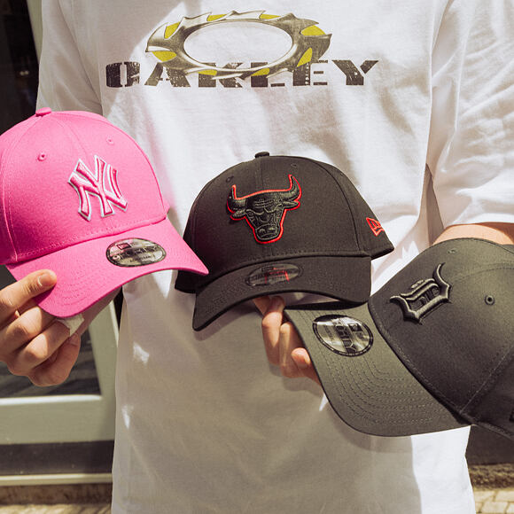 Kappe New Era - MLB Team Outline 9FORTY - Detroit Tigers - Steel / Black