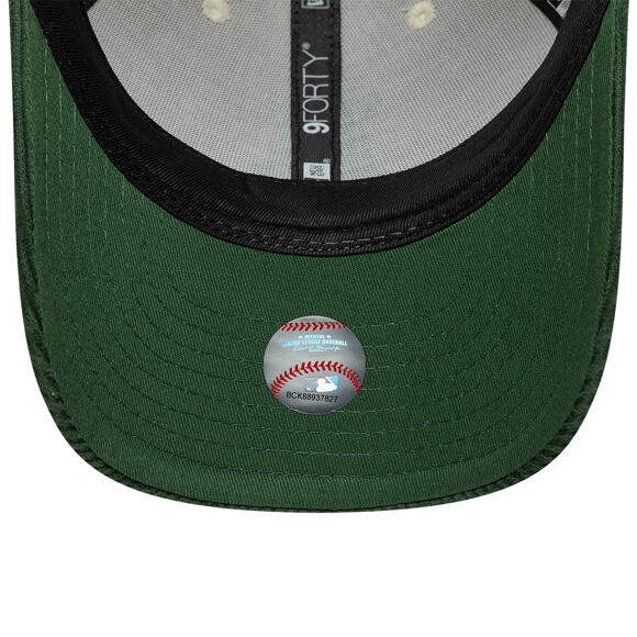 Kappe New Era - MLB Cord 9FORTY M-CROWN - LA Dodgers - Cream / Cilantro Green
