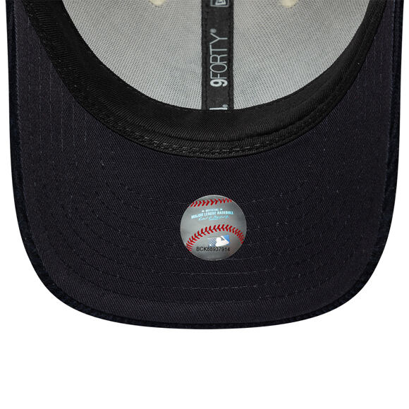 Kappe New Era - MLB Cord 9FORTY M-CROWN - NY Yankees - Cream / Navy