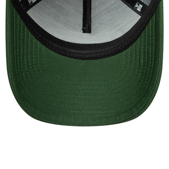 Kinder Kappe New Era - Branded Oval Patch 9FORTY A-Frame Trucker - Cilantro Green / Soft Grass
