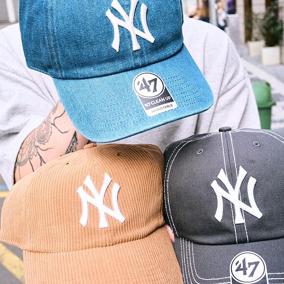 Kappe '47 Brand - MLB Contrast Stitch CLEAN UP - NY Yankees - Steel
