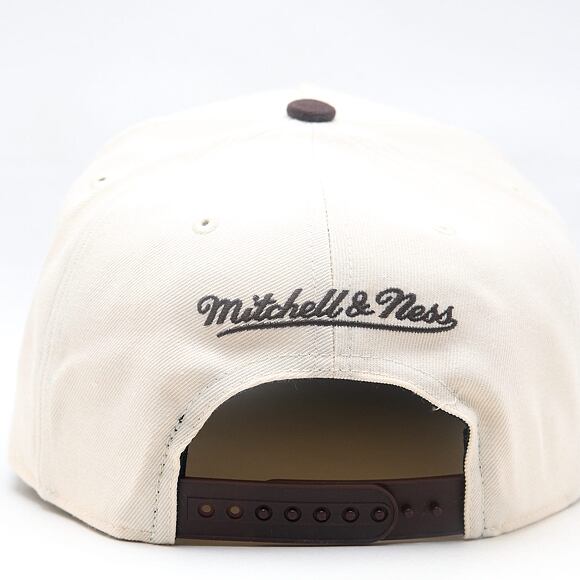 Kappe Mitchell & Ness - NBA Brown And Cream Pro Snapback - Chicago Bulls - Cream