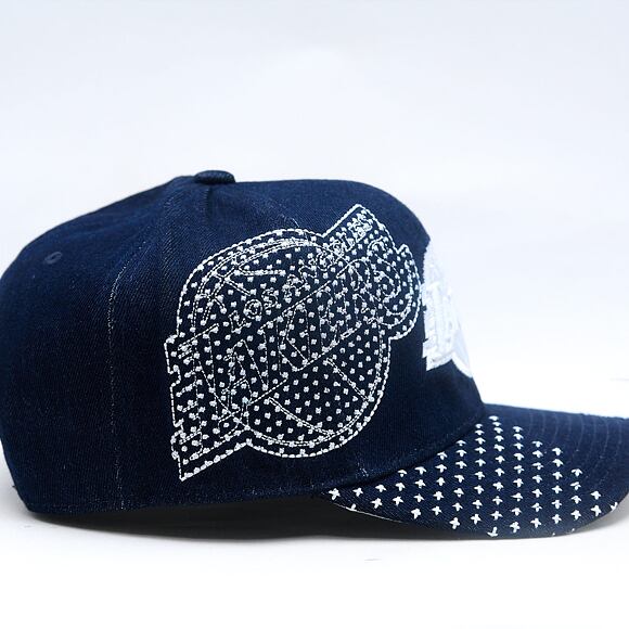 Kappe Mitchell & Ness - NBA Run Stitch Pro Snapback - Los Angeles Lakers - Blue
