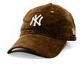 Kappe New Era - MLB Premium Cord 9TWENTY - NY Yankees - Walnut