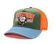 Kappe Stetson - Hole In One Trucker - Green / Light Blue / Orange