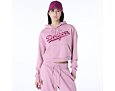 Damen Pullover New Era - MLB Floral Graphic Crop Hoodie - LA Dodgers - Pink
