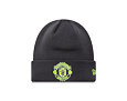 Mütze New Era - Seasonal Cuff Beanie - Manchester United FC - Graphite / Cyber Yellow
