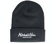 Mütze Mitchell & Ness Branded Pinscript Cuff Knit Charcoal