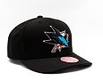 Kappe Mitchell & Ness - Team Ground 2.0 Pro Snapback - San Jose Sharks - Black