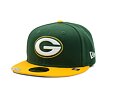 Kappe New Era -59FIFTY NFL Visor Clip - Green Bay Packers - Dark Green