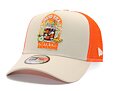 Kappe New Era - Summer Patch 9FORTY Trucker - Stone / Orange