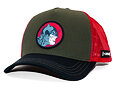 Kappe Capslab - Batman Trucker - Vintage Dark Knight - Olive / Red