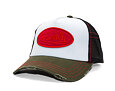 Kappe Von Dutch - Red Oval Patch Trucker - White / Olive