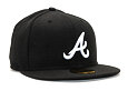 Kappe New Era - 59FIFTY Basic - Atlanta Braves - Black / White