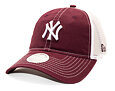 Damen Kappe New Era - MLB Washed & Mesh 9TWENTY - NY Yankees - Burgundy