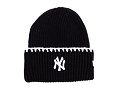 Damen Mütze New Era - MLB Chunky Top Stitch Beanie - NY Yankees - Black