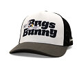 Kappe Capslab - Looney Tunes Trucker - Bugs Bunny Retro Logo Patch - White / Grey
