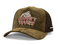 Kappe Capslab - Looney Tunes Trucker - Bugs Bunny Logo Peek Suede - Olive / Brown