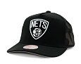 Kappe Mitchell & Ness - NBA Monogram Trucker Brooklyn Nets Black