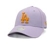 Damen Kappe New Era - 9FORTY League Essential - LA Dodgers - Pastel Purple / Orange