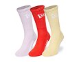 Socken New Era - Flag Crew Socks 3pk - Pink / Orange / Yellow