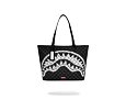 Tasche Sprayground - Black And White Drip Check Shark Tote