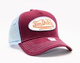 Kappe Von Dutch Boston Trucker Baumwoll-Twill Lila/Hellblau