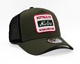 Kappe New Era - Buffalo Patch - 9FORTY A-Frame Trucker - New Olive / Scarlet