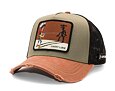 Kappe Capslab - Lucky Luke Trucker - Faster Than His Shadow - Olive / Rust