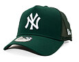 Kappe New Era - MLB League Essential 9FORTY Trucker - NY Yankees - Dark Green / White