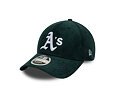 Kappe New Era - MLB Cord 9FORTY M-CROWN - Oakland Athletics - Dark Green