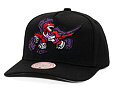 Kappe Mitchell & Ness - NBA Tilted Pro Snapback Hwc - Toronto Raptors - Black