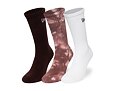 Socken New Era - Tie dye Crew Socks 3pk - Brown / Tie Dye / White