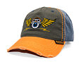 Kappe Von Dutch - Retro Flying Eyeball Trucker - Grey / Orange