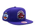 Kappe Mitchell & Ness NBA Conference Patch Snapback Hwc Toronto Raptors Lila