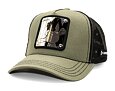 Kappe Capslab - Looney Tunes Trucker - Daffy Duck Metallic Shine - Olive / Black