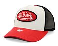 Kappe Von Dutch - Originals Cotton Twill Boston Trucker - Cream / Red
