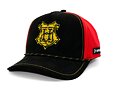 Kappe Capslab - Harry Potter Trucker - Hogwarts Gold Crest - Black / Red Suede