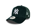 Kappe New Era - MLB Seasonal Cord 9FORTY Trucker - NY Yankees - Dark Green