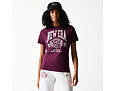 Damen T-Shirt New Era - Crest Tee Regular - Burgundy