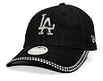 Damen Kappe New Era - MLB Sequin 9FORTY - LA Dodgers - Black