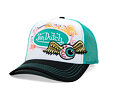 Kappe Von Dutch - Flying Eyeball Hot Rod Trucker - White / Teal