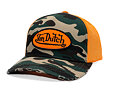 Kappe Von Dutch - Classic Logo Trucker - Camo / Orange