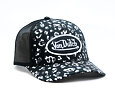 Damen Kappe Von Dutch - Silver Leopard Foil Baseball - Black