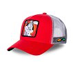 Kappe Capslab - Looney Tunes Trucker - Bugs Bunny Arms Crossed - Red / Grey