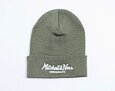 Mütze Mitchell & Ness Branded Pinscript Cuff Knit Olive